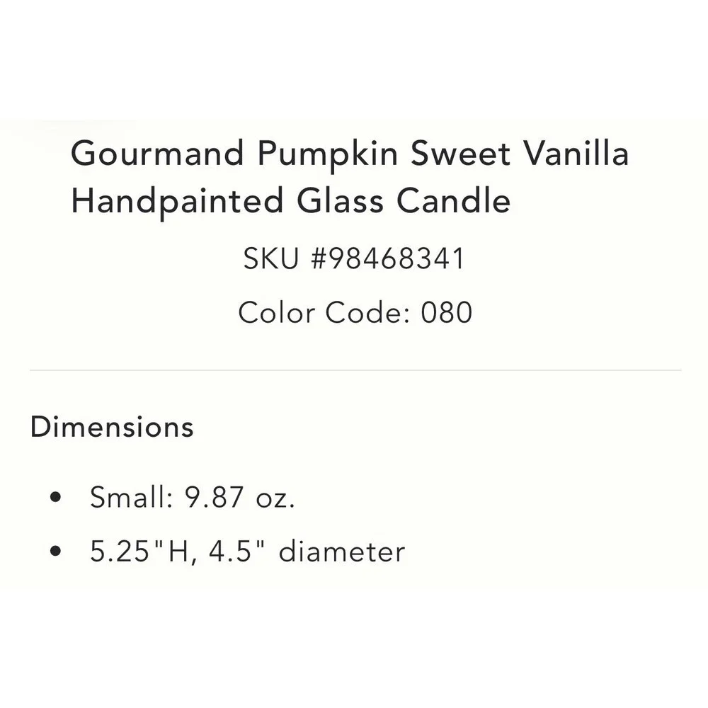 Anthropologie gourmand pumpkin
